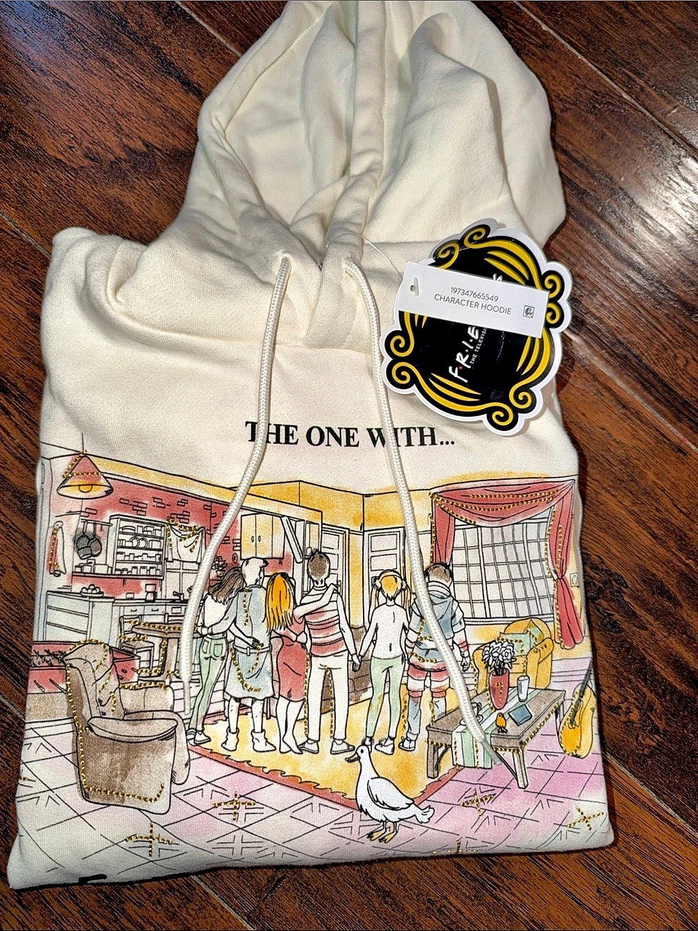 Friends Central Perk Graphic Hoodie Unisex Size XL New